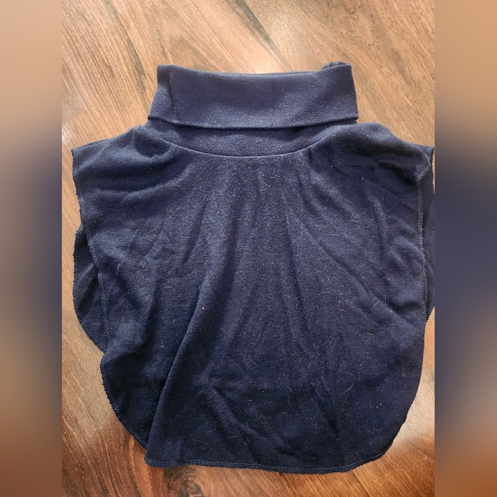 Vintage CC Courtenay Women's Navy Mock Neck Turtleneck Dickey Collar